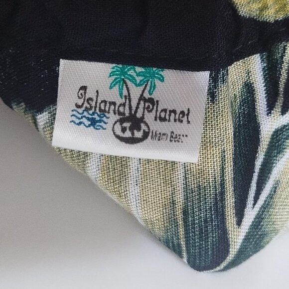 VTG Island Planet Strappy Floral Sun Dress M Boho Beach - Picture 4 of 5